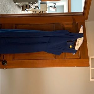 Roy blue, chiffon dress.